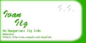 ivan ilg business card